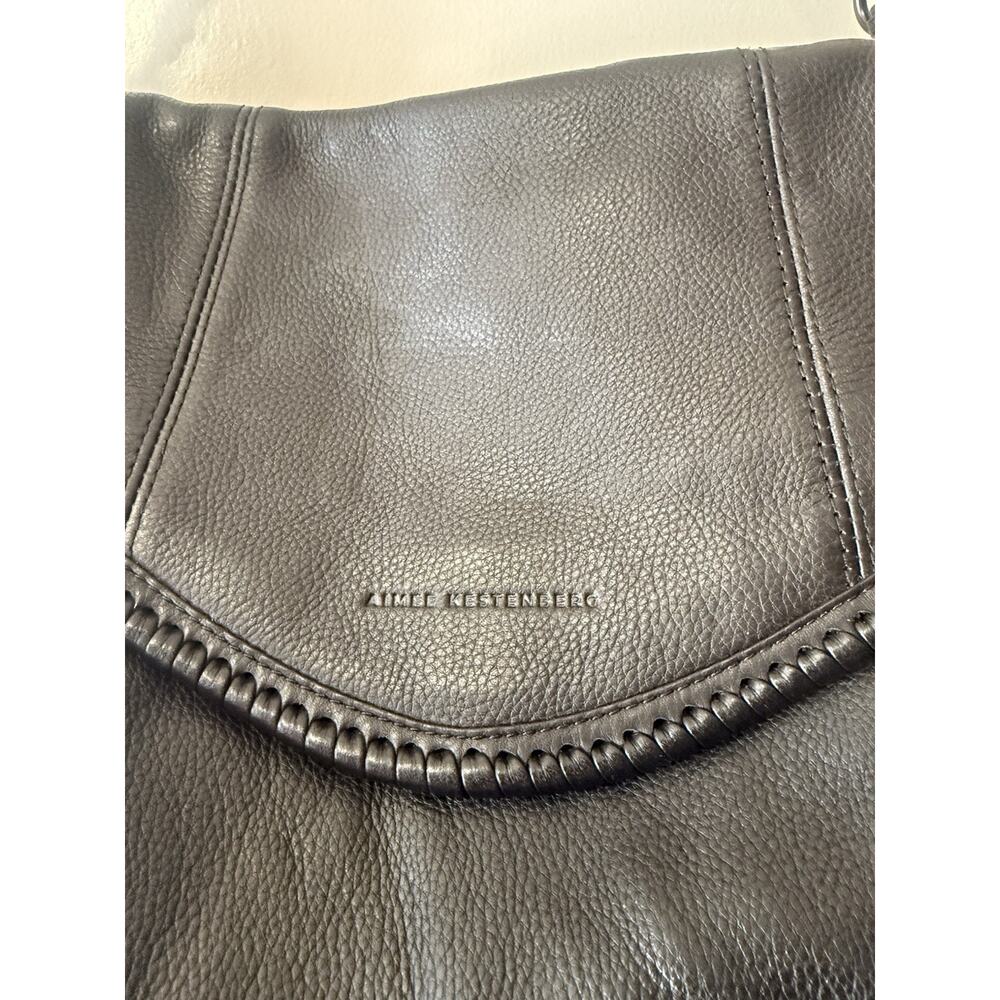 Aimee Kestenberg All For Love Black Leather Convertible Backpack Shoulder Bag - Picture 3 of 16